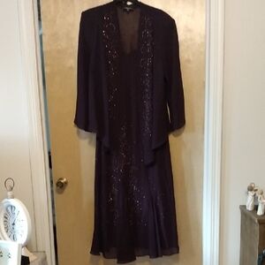 R&M Richards 3/4 Length Wedding Dress